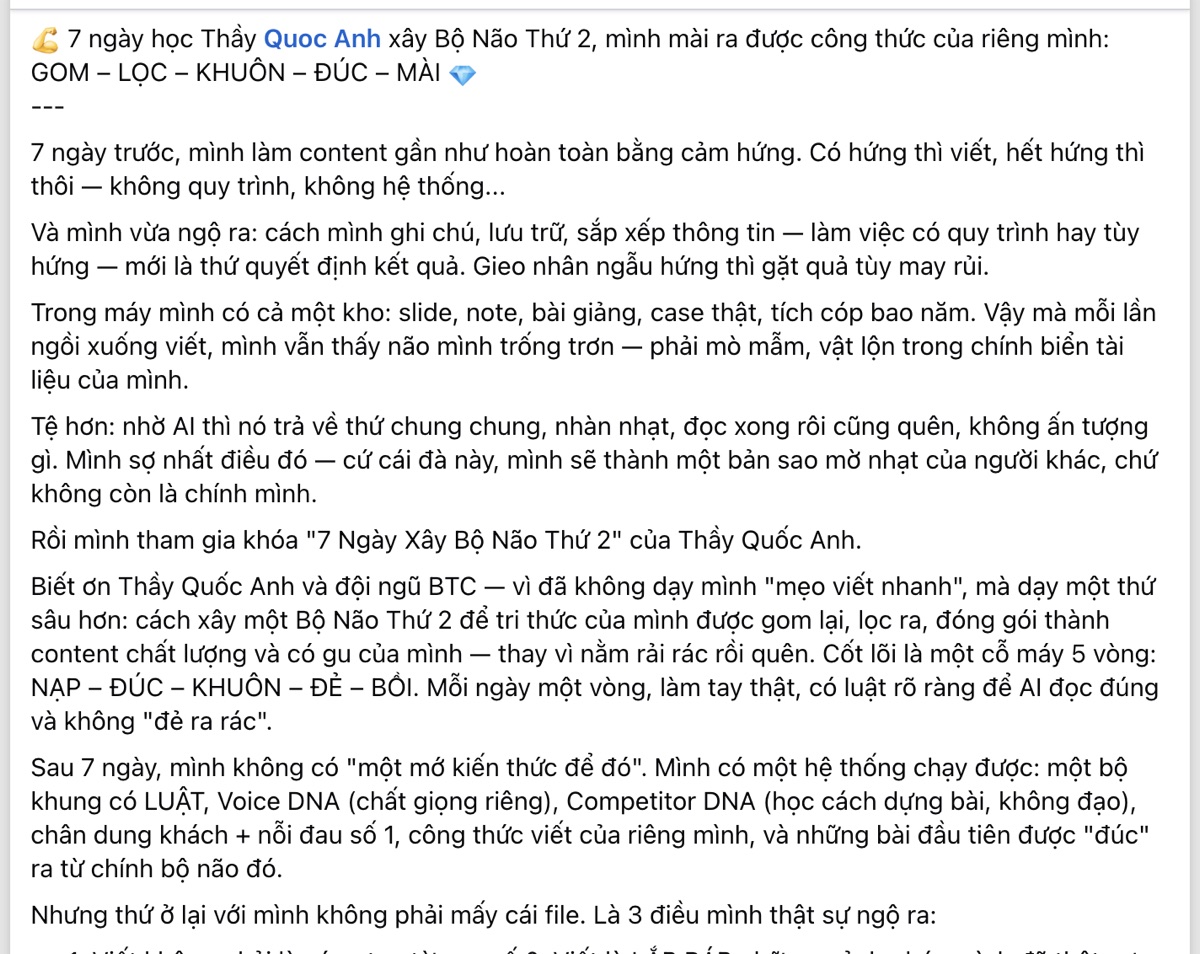Bài đăng học viên